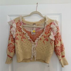 Free people cropped cardigan